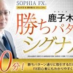 SOPHIA FX 鹿子木健の勝ちパターンシグナル配信を申し込んだのでレビューします